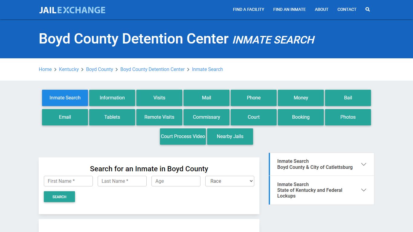 Boyd County Detention Center Inmate Search - Jail Exchange